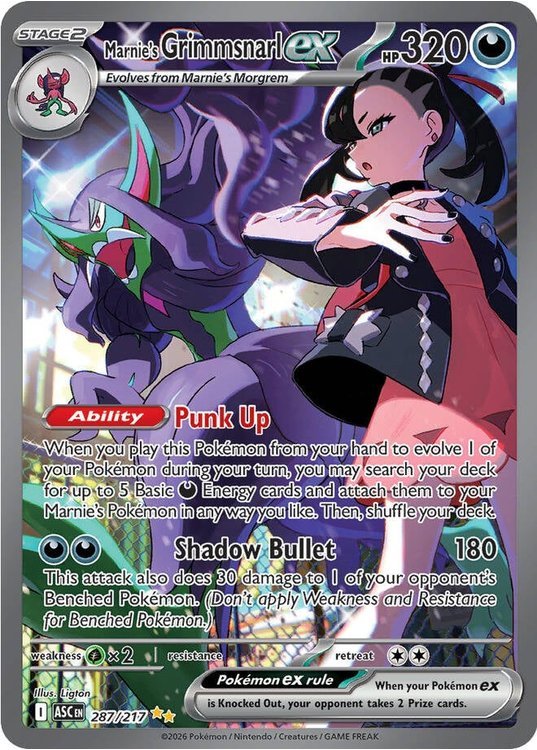 Marnie's Grimmsnarl ex - 287/217