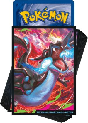 Mega Charizard X (UPC) Deck Protector Sleeves 65 stk. (66x91mm)
