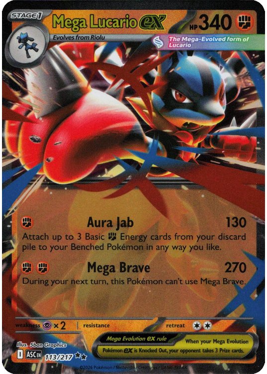 Mega Lucario ex – 113/217