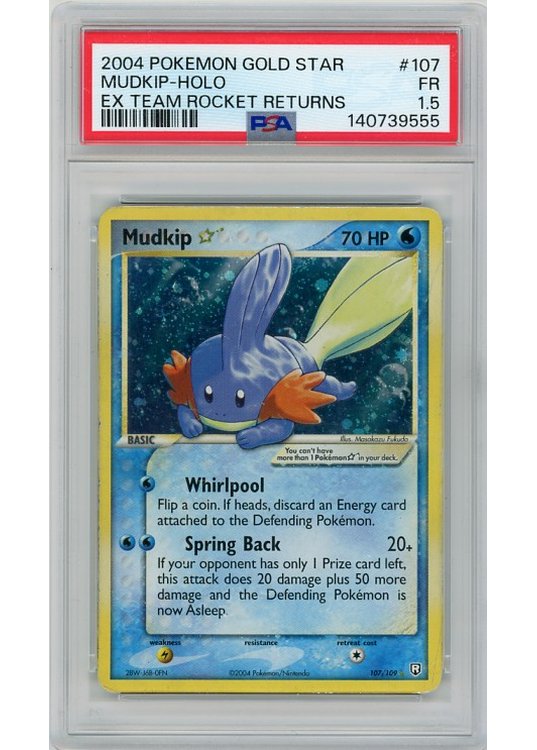 Mudkip * (Goldstar) (Pop 4) 107/109 PSA 1,5