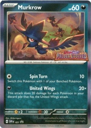 Murkrow - SVP021 (Prerelease) - Pokemon Scarlet & Violet promo