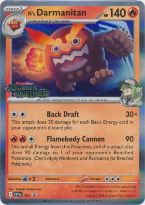 N's Darmanitan - SVP181 (Prerelease) - Pokemon Scarlet & Violet promo