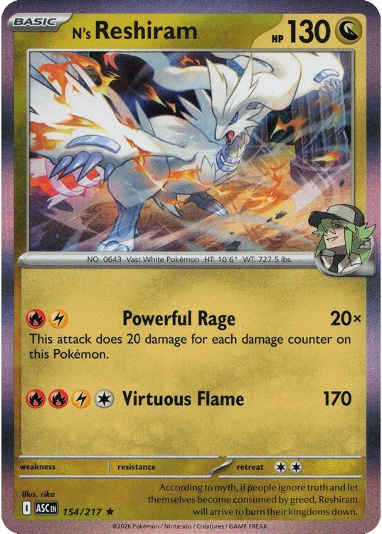 N’s Reshiram – 154/217 (Holo)
