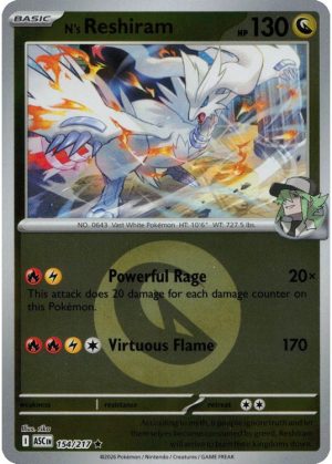 N's Reshiram - 154/217 - Reverse (Energy Symbol)