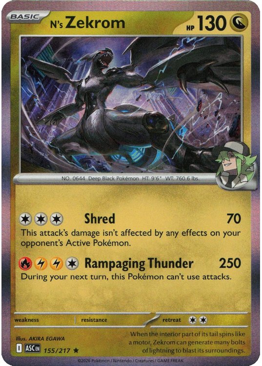 N’s Zekrom – 155/217 (Holo)