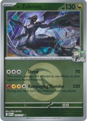 N's Zekrom - 155/217 - Reverse (Energy Symbol)