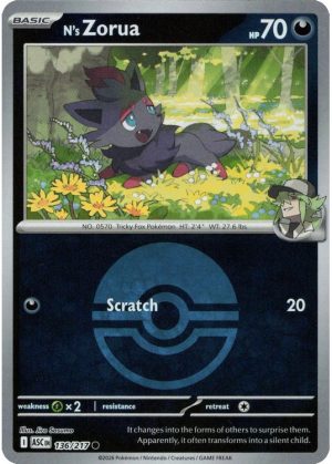 N's Zorua - 136/217 - Reverse (Poke Ball)