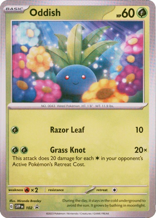 Oddish - SVP102 - Pokemon Scarlet & Violet promo