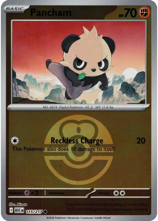 Pancham – 115/217 – Reverse (Poke Ball)