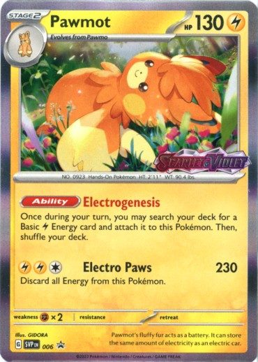 Pawmot - SVP006 (Prerelease) - Pokemon Scarlet & Violet promo