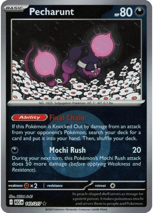 Pecharunt - 143/217 - Reverse (Energy Symbol)