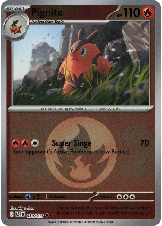 Pignite - 030/217 - Reverse (Energy Symbol)