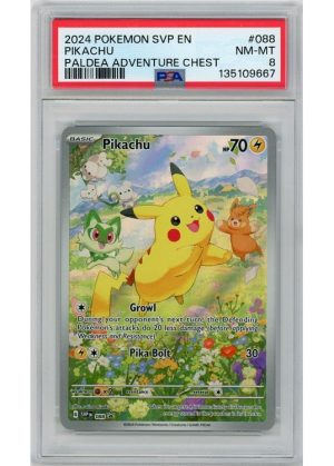 Pikachu SVP088 PSA 8