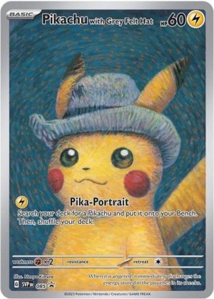 Pikachu with Grey Felt Hat - SVP085 - Pokemon Scarlet & Violet promo
