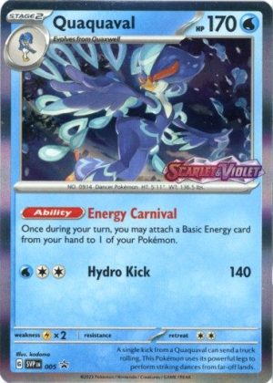 Quaquaval - SVP005 (Prerelease) - Pokemon Scarlet & Violet promo