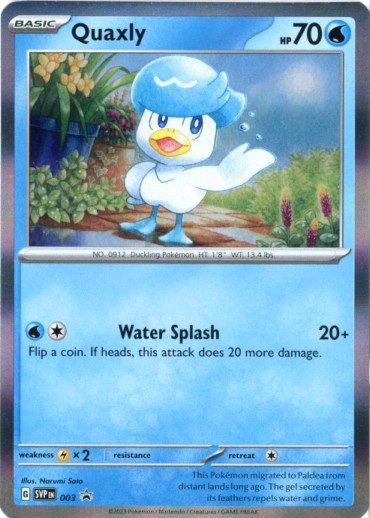 Quaxly - SVP003 - Pokemon Scarlet & Violet promo