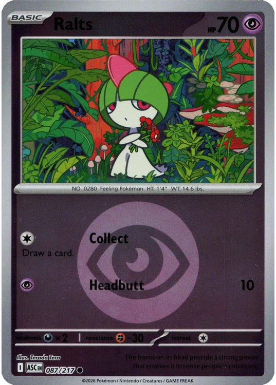 Ralts - 087/217 - Reverse (Energy Symbol)