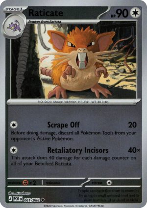 Raticate - 061/088 - Reverse