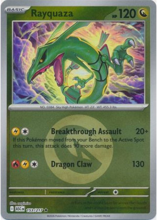 Rayquaza - 153/217 - Reverse (Energy Symbol)