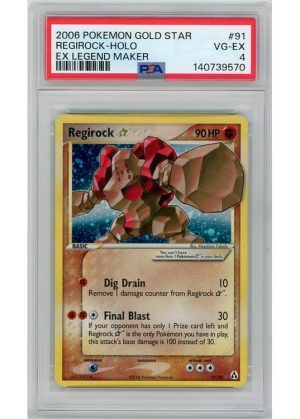 Regirock * (Goldstar) 91/92 PSA 4
