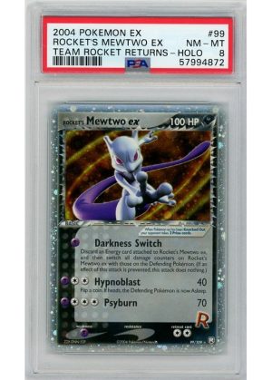 Rocket's Mewtwo ex 99/109 PSA 8