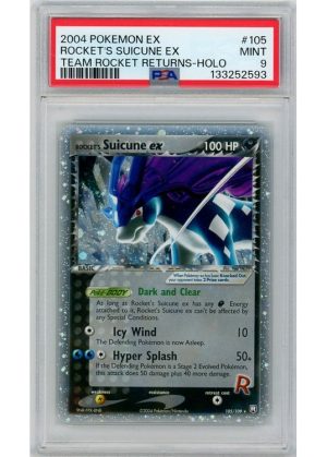 Rocket's Suicune ex 105/109 PSA 9