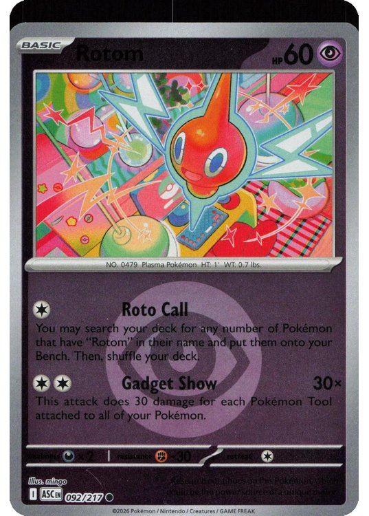 Rotom - 092/217 - Reverse (Energy Symbol)