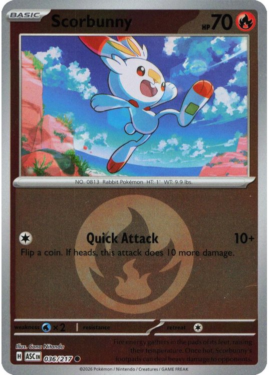 Scorbunny - 036/217 - Reverse (Energy Symbol)