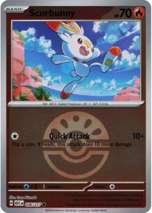 Scorbunny - 036/217 - Reverse (Poke Ball)