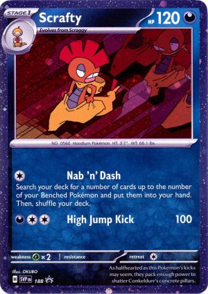 Scrafty - SVP188 - Pokemon Scarlet & Violet promo