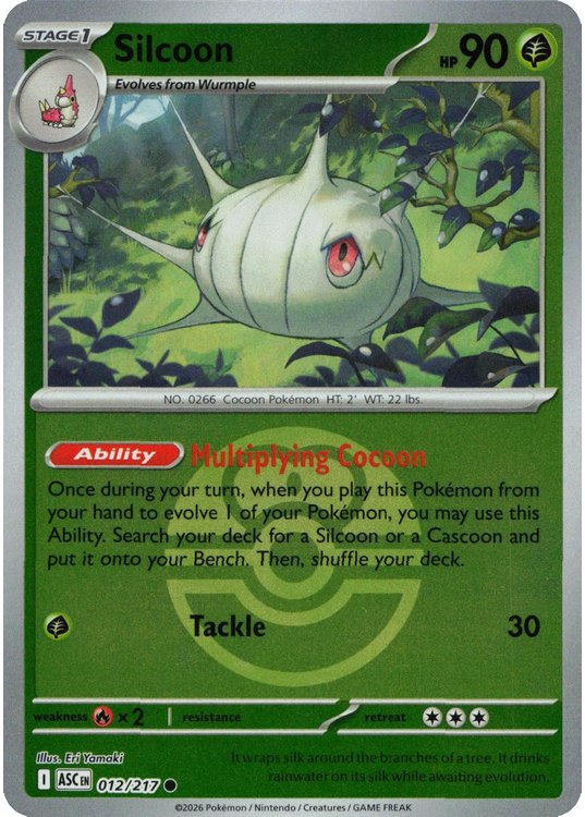 Silcoon – 012/217 – Reverse (Poke Ball)