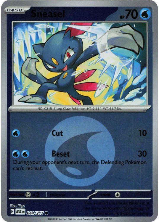 Sneasel – 044/217 – Reverse (Energy Symbol)