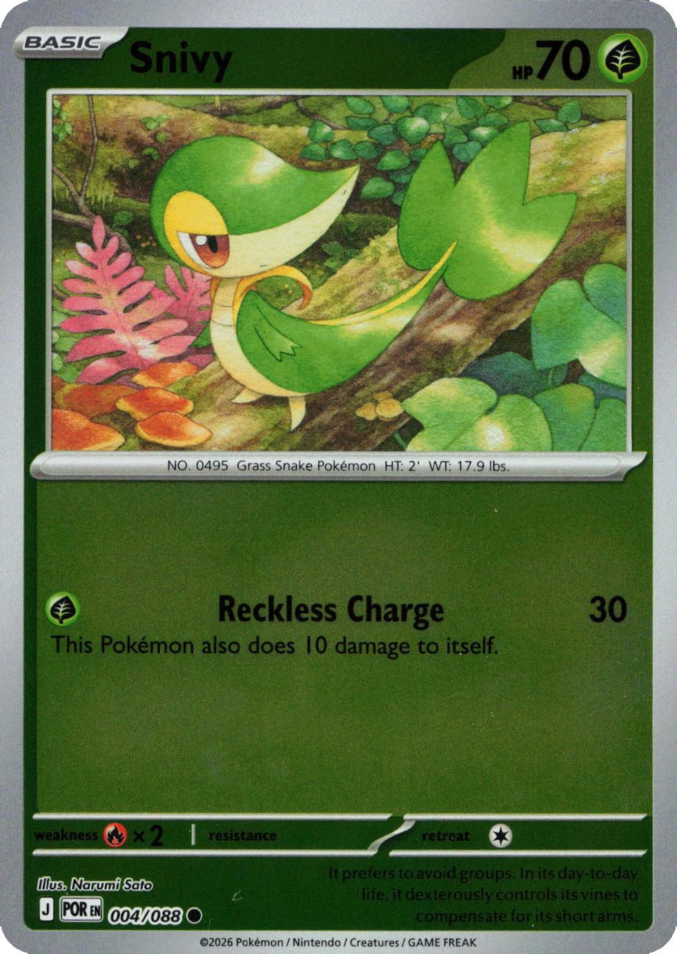 Snivy - 004/088 - Reverse