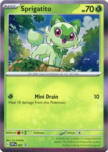 Sprigatito - SVP001 - Pokemon Scarlet & Violet promo