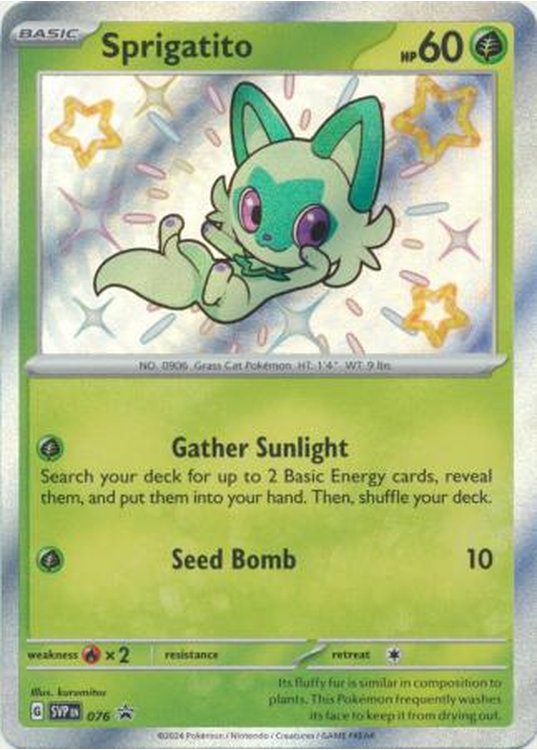 Sprigatito - SVP076 - Pokemon Scarlet & Violet promo