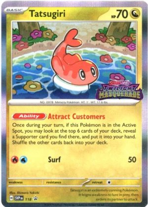 Tatsugiri - SVP118 (Prerelease) - Pokemon Scarlet & Violet promo