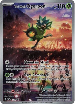 Teal Mask Ogerpon - SVP123 - Pokemon Scarlet & Violet promo