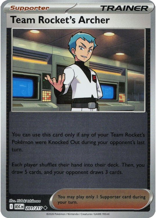 Team Rocket's Archer - 201/217 - Reverse