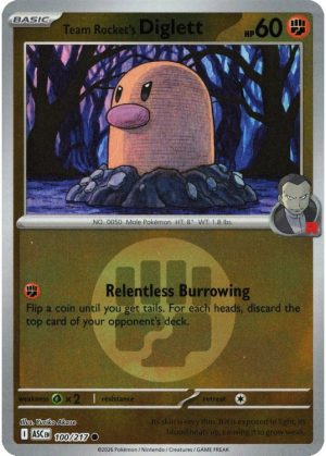 Team Rocket's Diglett - 100/217 - Reverse (Energy Symbol)