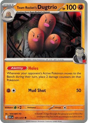 Team Rocket's Dugtrio - 101/217