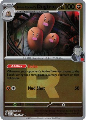 Team Rocket's Dugtrio - 101/217 - Reverse (Poke Ball)