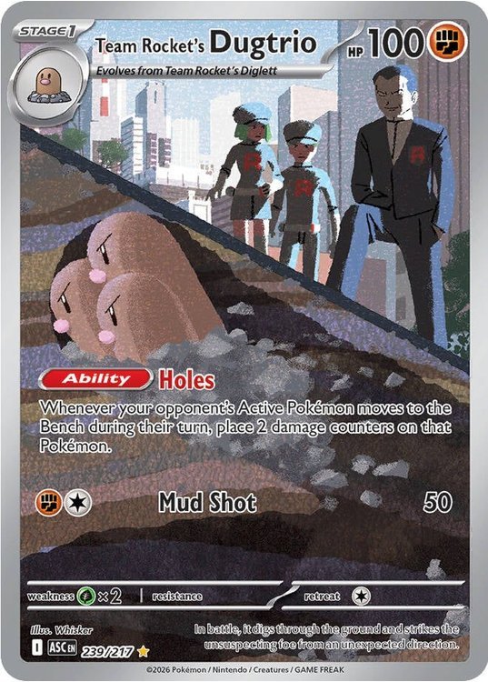 Team Rocket’s Dugtrio – 239/217