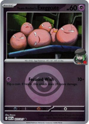 Team Rocket's Exeggcute - 077/217 - Reverse (Energy Symbol)