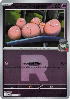 Team Rocket's Exeggcute - 077/217 - Reverse (Poke Ball)