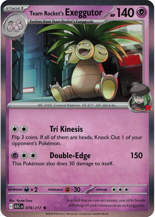 Team Rocket’s Exeggutor – 078/217 (Holo)