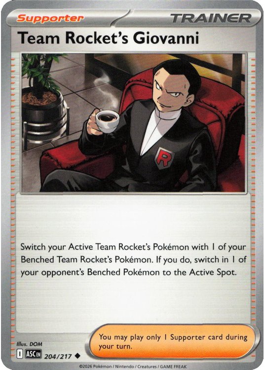Team Rocket’s Giovanni – 204/217