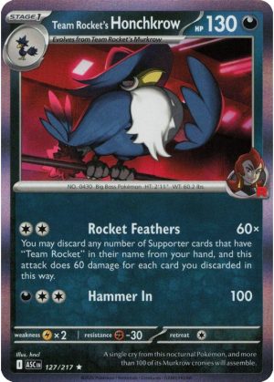 Team Rocket's Honchkrow - 127/217 (Holo)