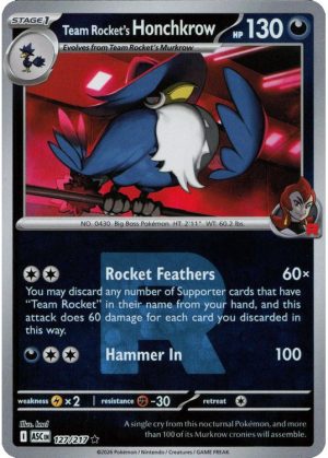 Team Rocket's Honchkrow - 127/217 - Reverse (Poke Ball)