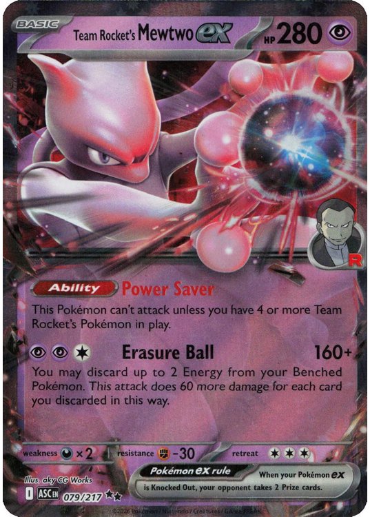 Team Rocket’s Mewtwo ex – 079/217