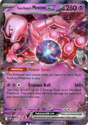 Team Rocket's Mewtwo ex - SVP205 - Pokemon Scarlet & Violet promo